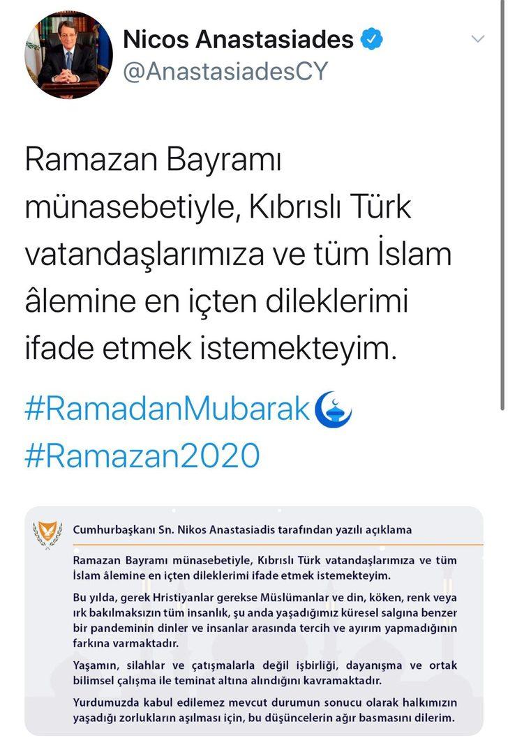 Rum liderin 'Ramazan mesajı' tepki çekti G2