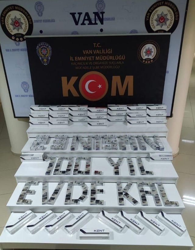 Van’da 17 bin 500 paket kaçak sigara ele geçirildi