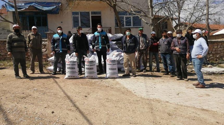 42 &ccedil;ift&ccedil;iye &rsquo;&rsquo;Korunga&rsquo;&rsquo; tohumu dağıtıldı