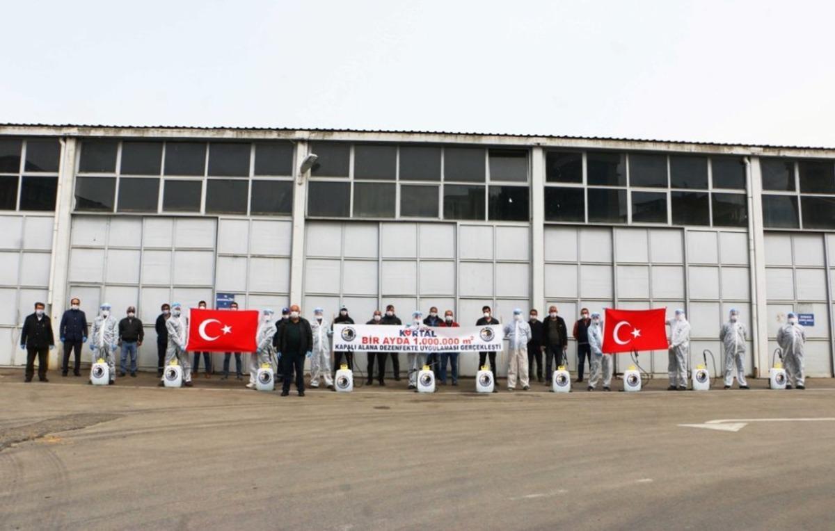 Kartal Belediyesi, bir milyon metrekare kapalı alanı dezenfekte etti