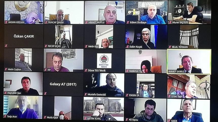 DTSO meclis toplantısı video konferansla yaptı