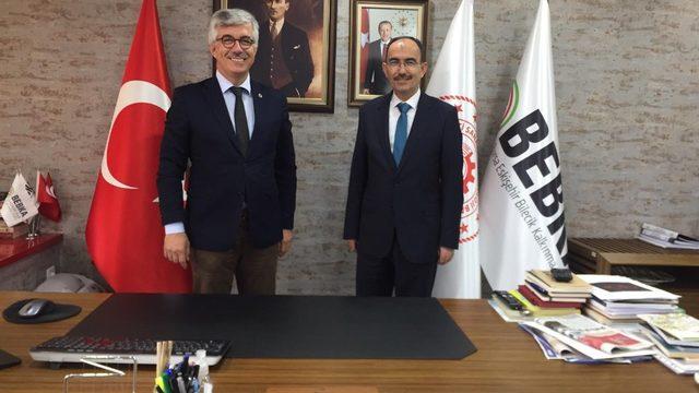 Rektör Beydemir’den BEBKA Genel Sekreteri Gerim’e ziyaret