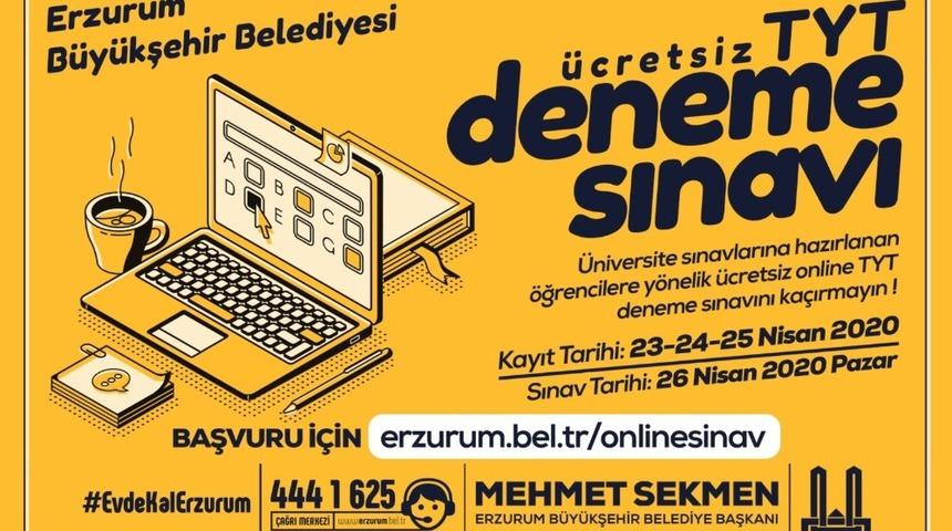 Büyükşehir’den deneme sınavı