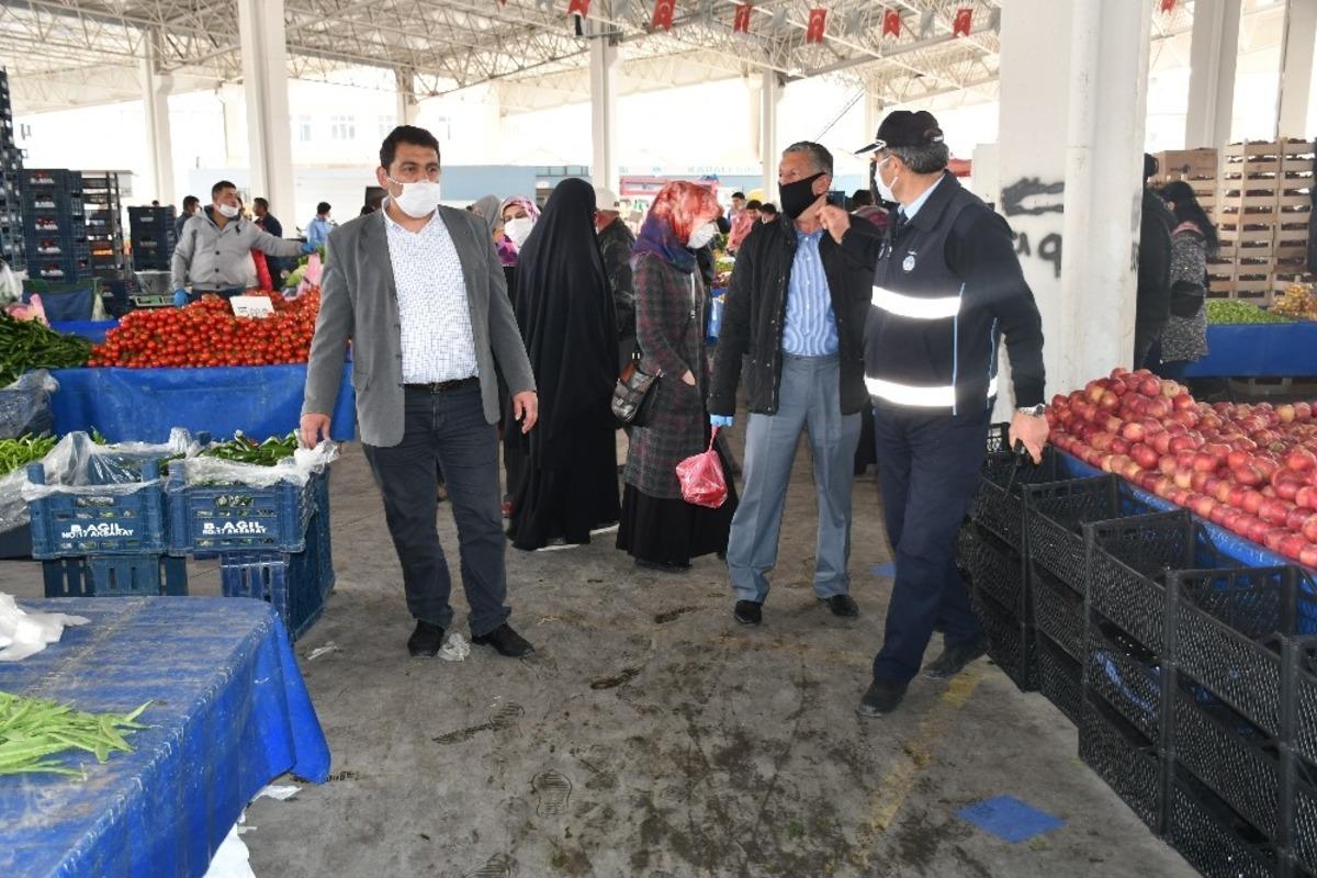Aksaray&rsquo;da semt pazarlarına denetim