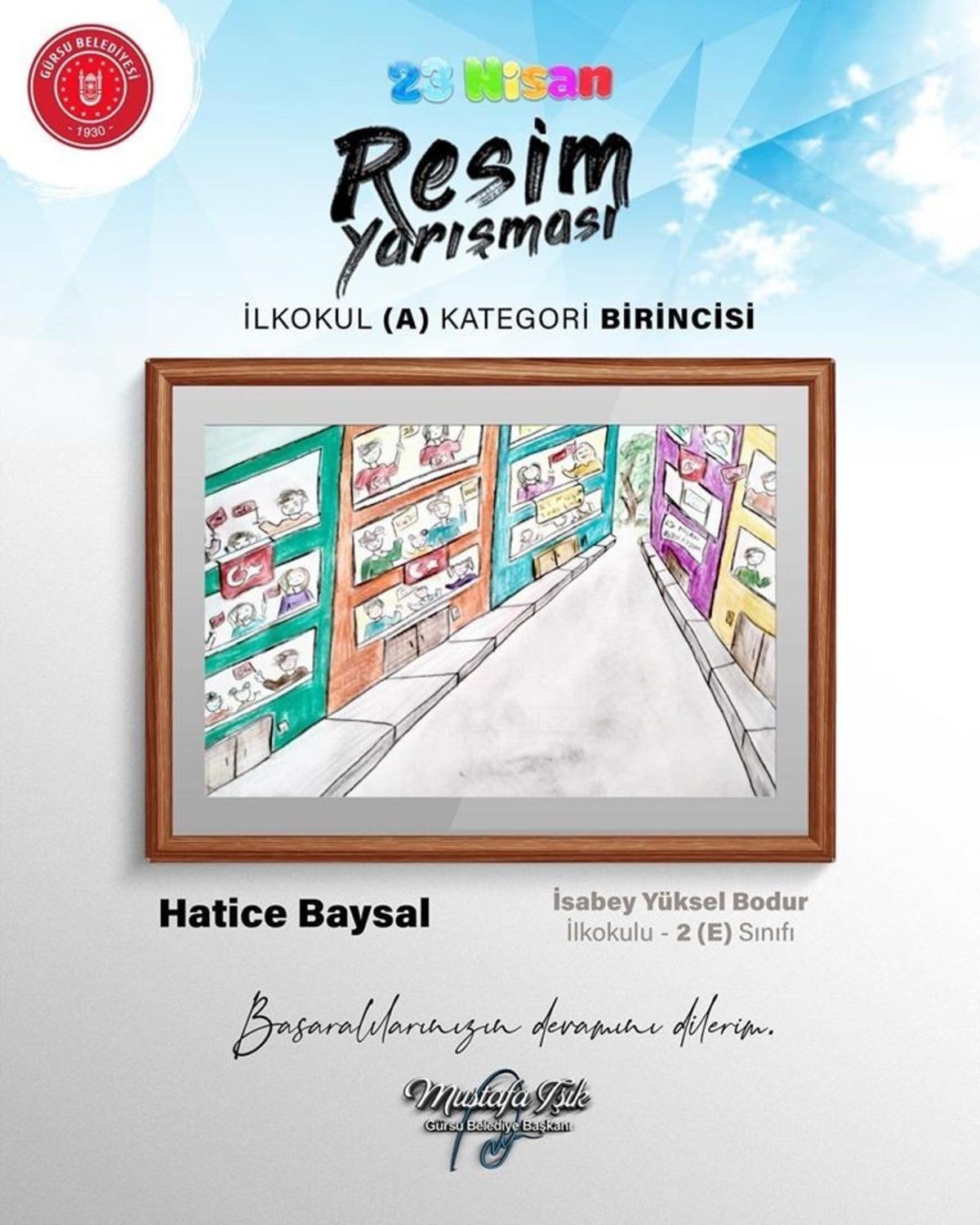 G&uuml;rsu&rsquo;da resim yarışması sonu&ccedil;landı