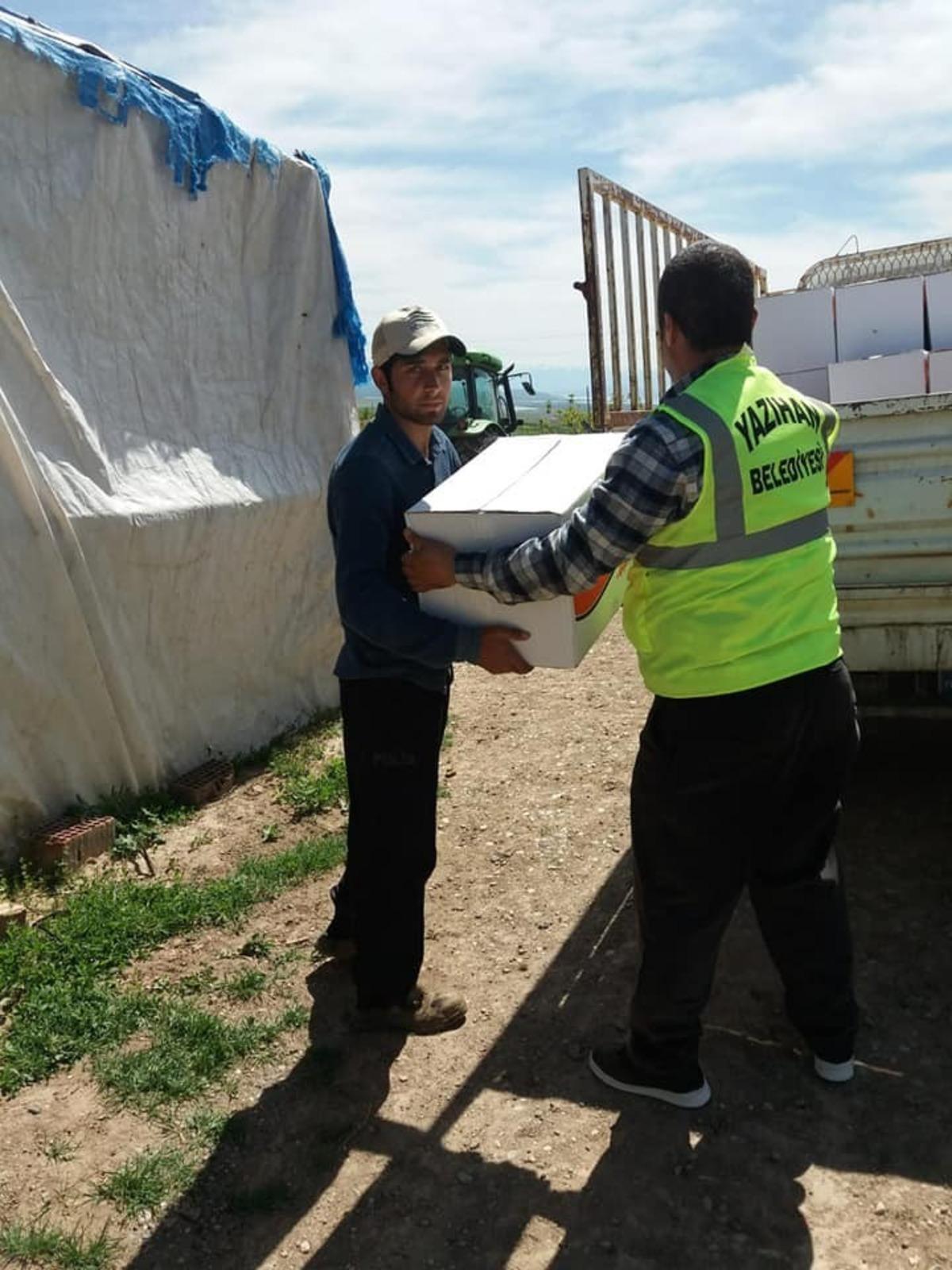 Yazıhan&rsquo;da Ramazan gıda yardımı yapılıyor