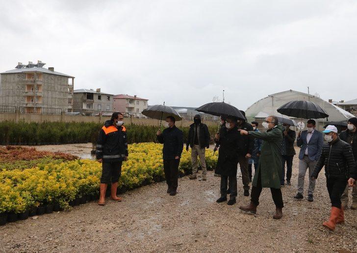 Vali Mehmet Emin Bilmez seralarda incelemelerde bulundu G2