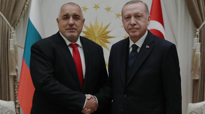 Cumhurbaşkanı Erdoğan, Bulgaristan Başbakanı Borisov'la g&ouml;r&uuml;şt&uuml;
