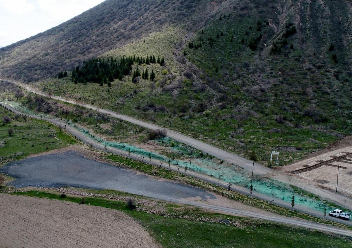 Talas&rsquo;ta d&ouml;rt bir koldan yeşil alan &ccedil;alışması
