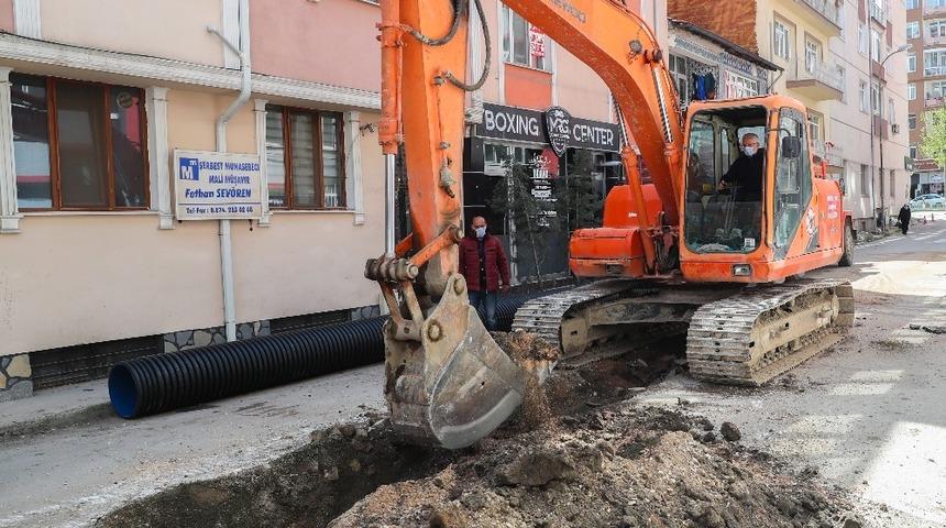 Balıklı ve Servi mahallelerine yağmur suyu hattı