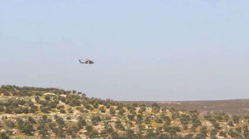 Hatay'ın Reyhanlı il&ccedil;esinde helikopter hareketliliği