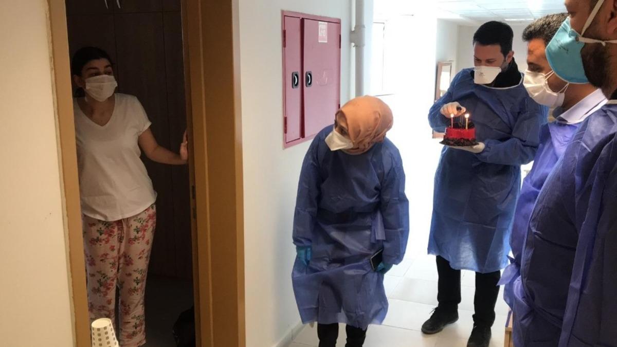KYK&rsquo;da karantinaya alınan vatandaşa doğum g&uuml;n&uuml; s&uuml;rprizi
