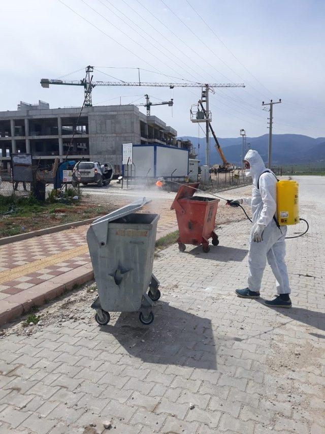 Kütahya’da ilaçlama ve dezenfeksiyon çalışması