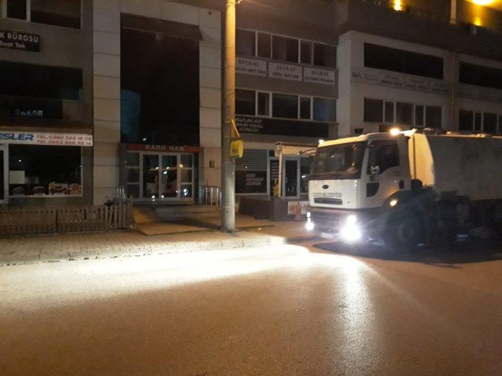 Ortak kullanım noktalarını dezenfekte edildi G4