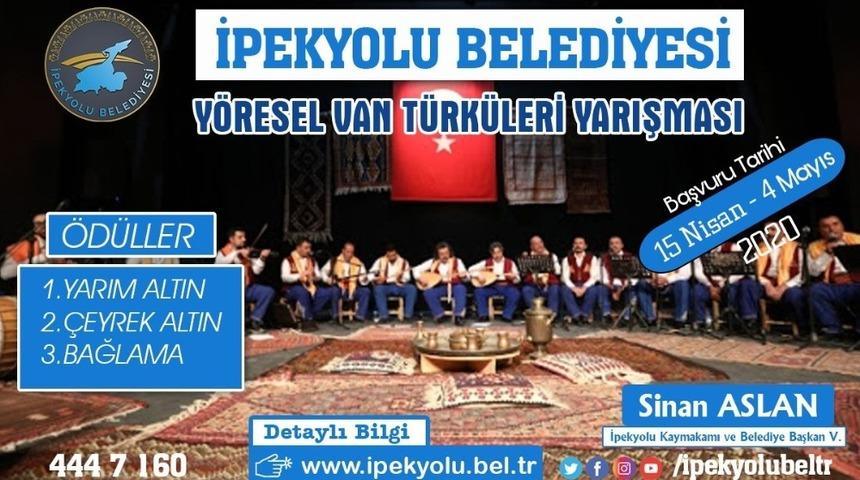 &lsquo;Y&ouml;resel Van T&uuml;rk&uuml;leri Yarışması&rsquo; başvuru s&uuml;resi uzatıldı