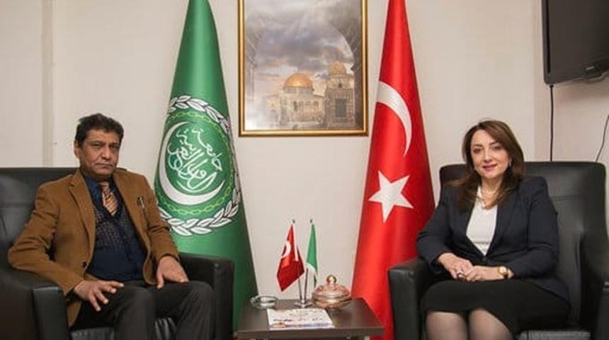ULUSKON&rsquo;dan Arap Ligi T&uuml;rkiye Başkanına ziyaret