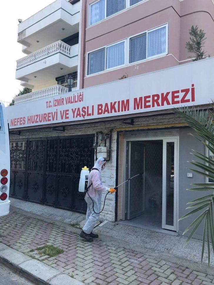 Çiğli’de huzurevlerine korona virüs temizliği G1
