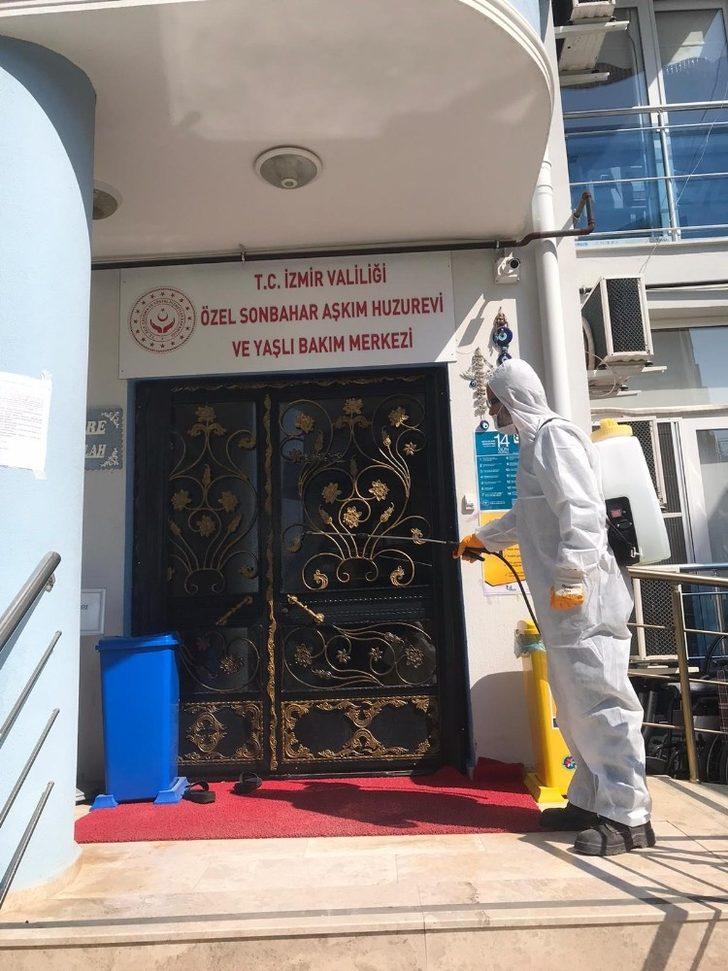 Çiğli’de huzurevlerine korona virüs temizliği G5