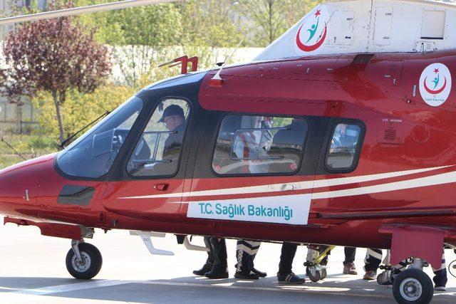 ’Hidronefroz’ hastasının imdadına hava ambulansı yetişti