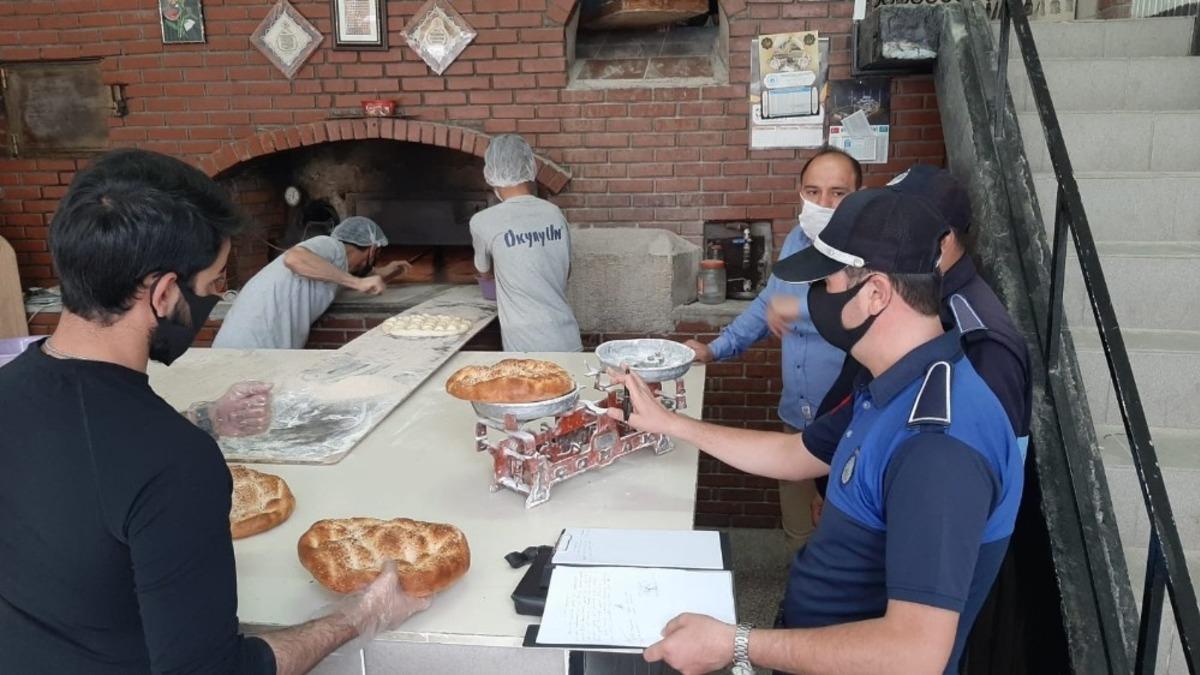Pazaryeri&rsquo;nde zabıtalardan Ramazan pidesi denetimi