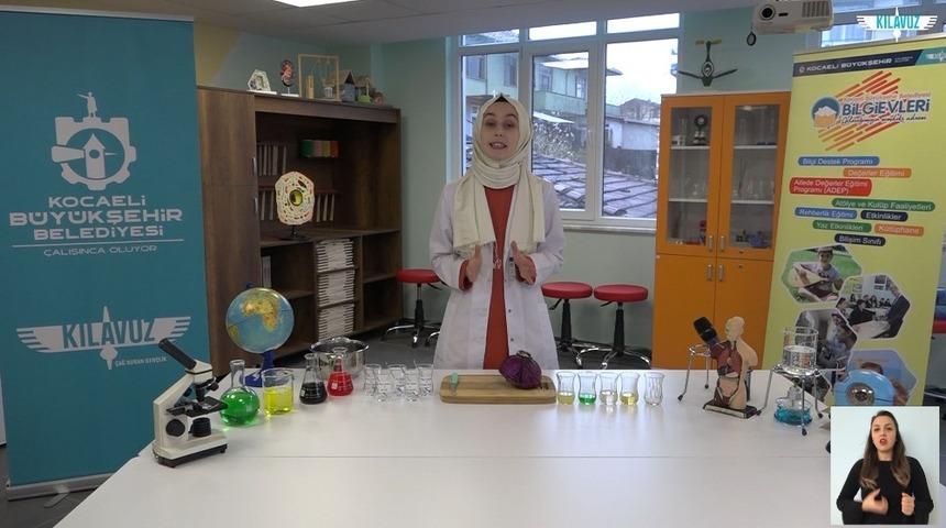 &Ouml;ğrenciler, sosyal medya ile evlerinde deney yapıyor