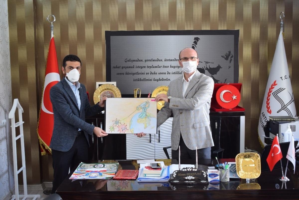 Artuklu&rsquo;da sağlık personellerine destek i&ccedil;in resim yarışması d&uuml;zenlendi