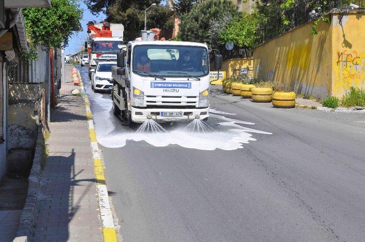 Eyüpsultan’da korona virüs temizliği devam ediyor G5