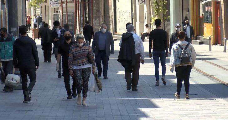 İstiklal Caddesi'nde korona önlemlerinden eser kalmadı! G1