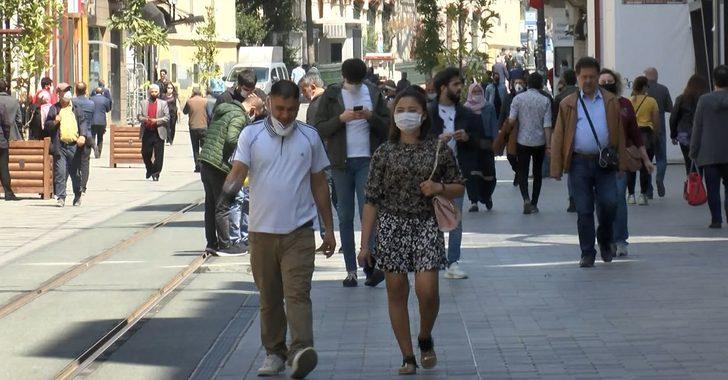 İstiklal Caddesi'nde korona önlemlerinden eser kalmadı! G5