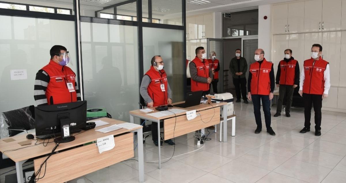 Başkan Pekyatırmacı ve Kaymakam Yamlı vefa grubu &ccedil;alışmalarını inceledi