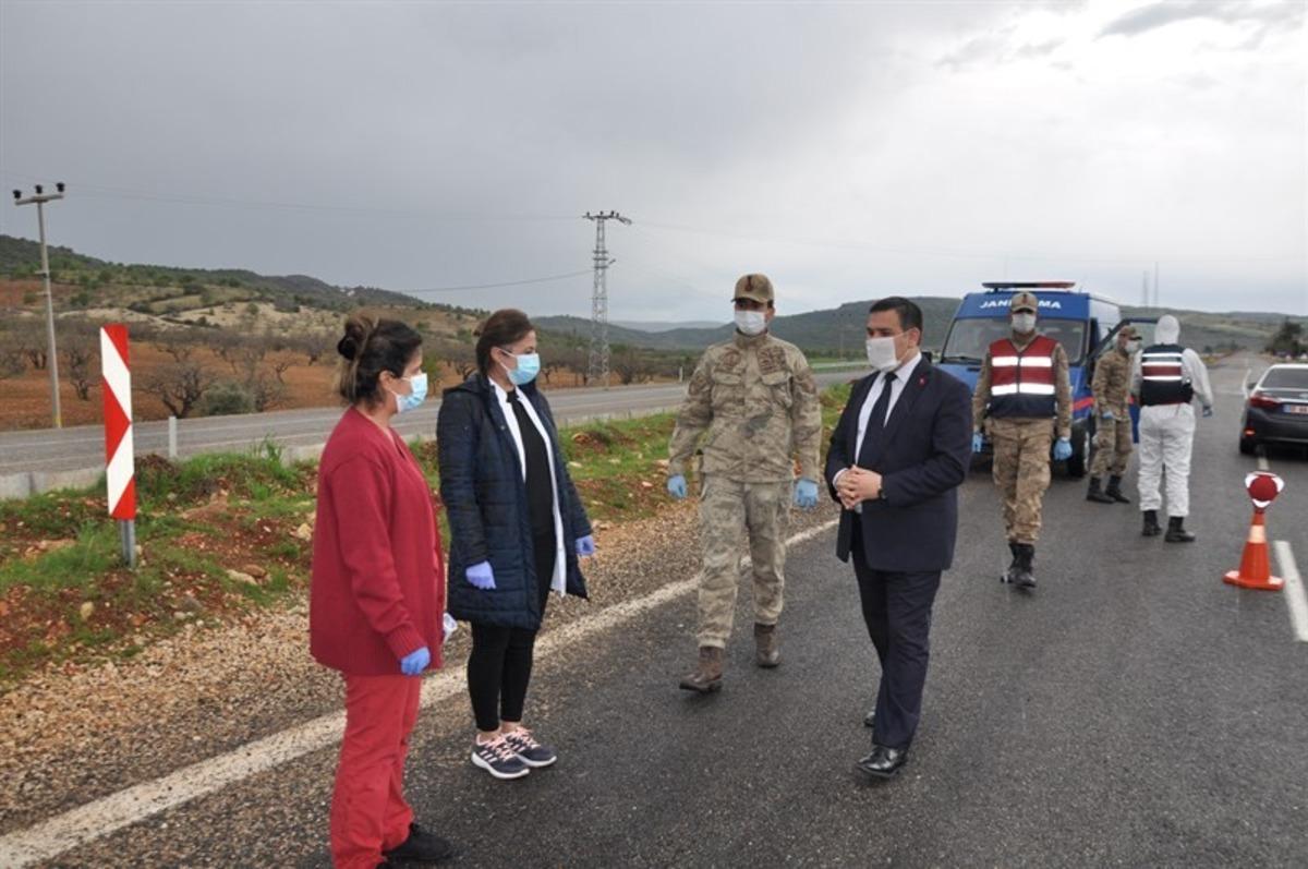 Kaymakam İmamoğlu&rsquo;ndan kontrol noktalarına ziyaret