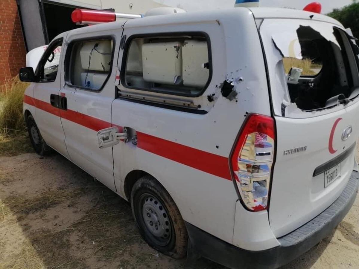 Hafter g&uuml;&ccedil;lerinden Trablus&rsquo;ta sahra hastanesine roketli saldırı