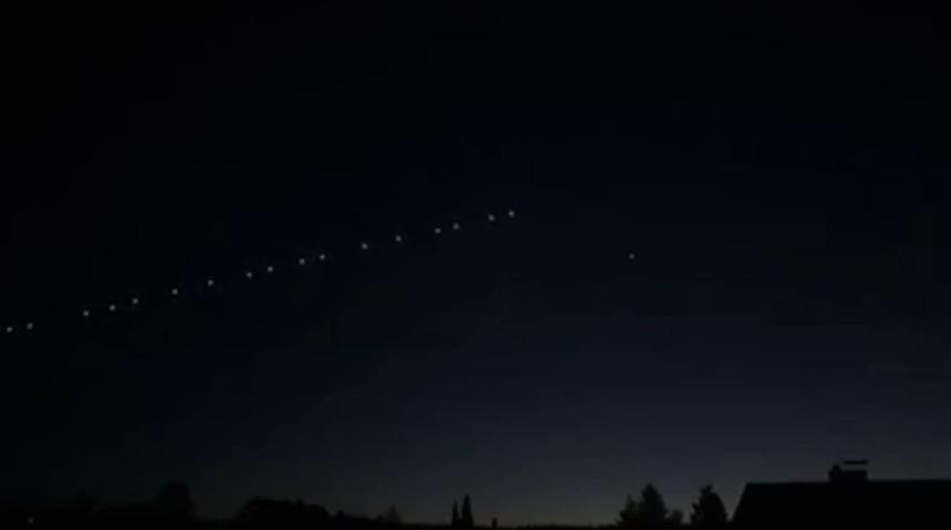 Siverek semalarında g&ouml;r&uuml;len ışıklar heyecana neden oldu