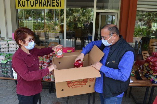 Didim’de ihtiyaç sahibi 500 aileye gıda yardımı yapıldı