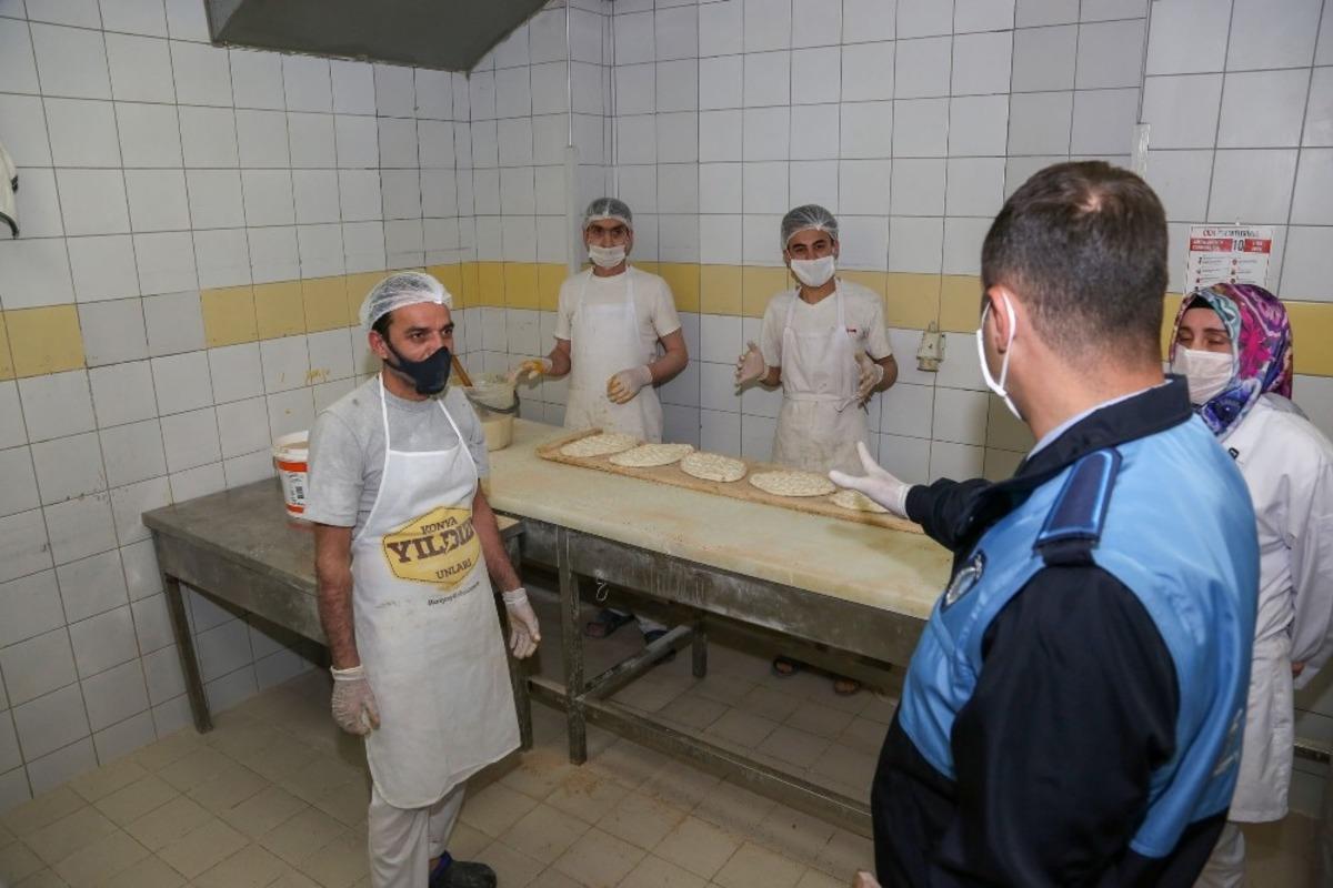 Meram Zabıtasından fırın denetimi