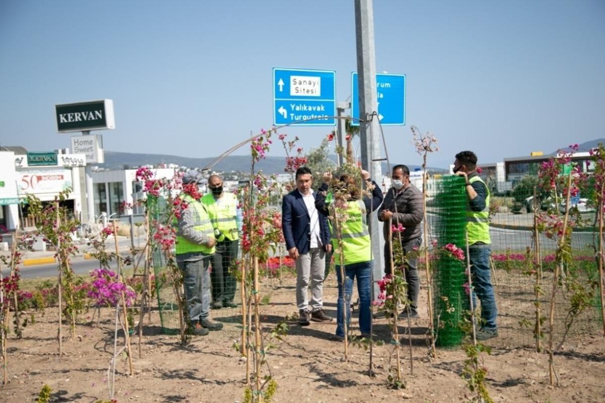 Bodrum &ccedil;i&ccedil;eklerle donatılıyor