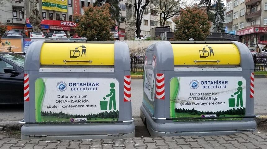 Ortahisar&rsquo;a hijyenik &ccedil;&ouml;p konteynerleri