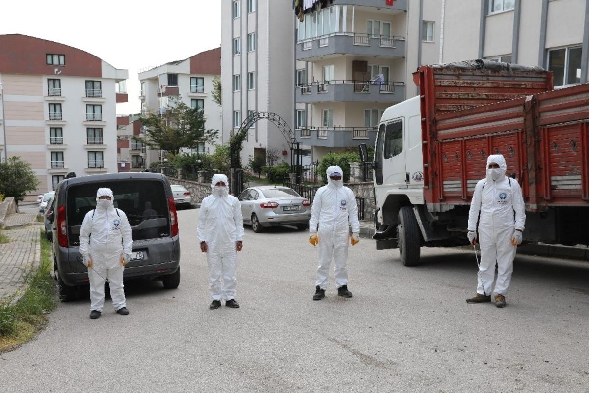 Mudanya Belediyesi 5 bin binayı dezenfekte etti