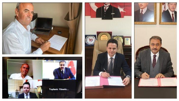 Ortaokulun yapım protokolü telekonferansla imzalandı G2