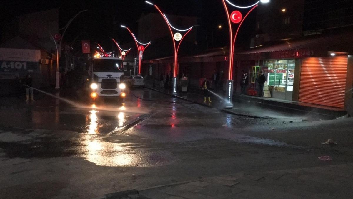 &Ccedil;ukurca Belediyesinden dezenfekte &ccedil;alışması