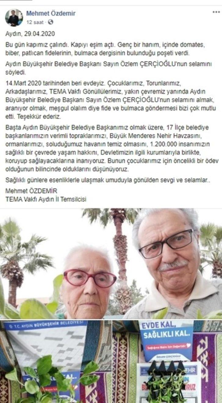 TEMA Vakfı Aydın İl Temsilcisi Özdemir’den Çerçioğlu’na teşekkür G3