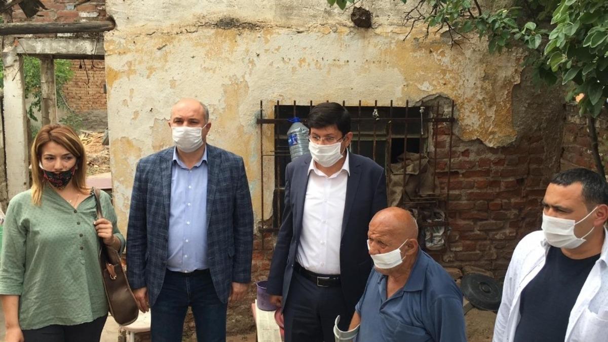 Nazilli&rsquo;de yaşlı adamın yardımına belediye ekipleri koştu