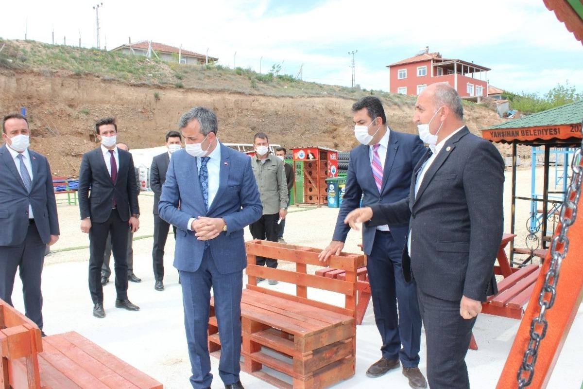 Vali Sezer, Yahşihan Belediyesi&rsquo;nin &ccedil;alışmalarını inceledi