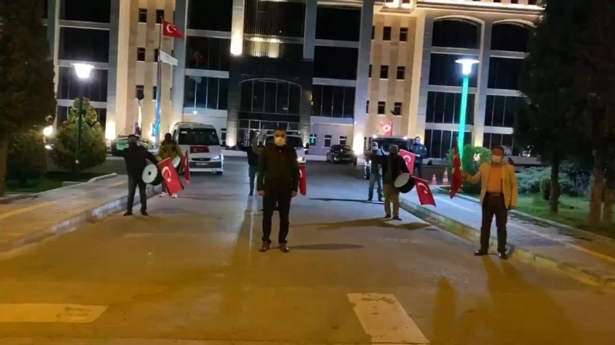 Pursaklar&rsquo;da Ramazan davulcuları iş başında