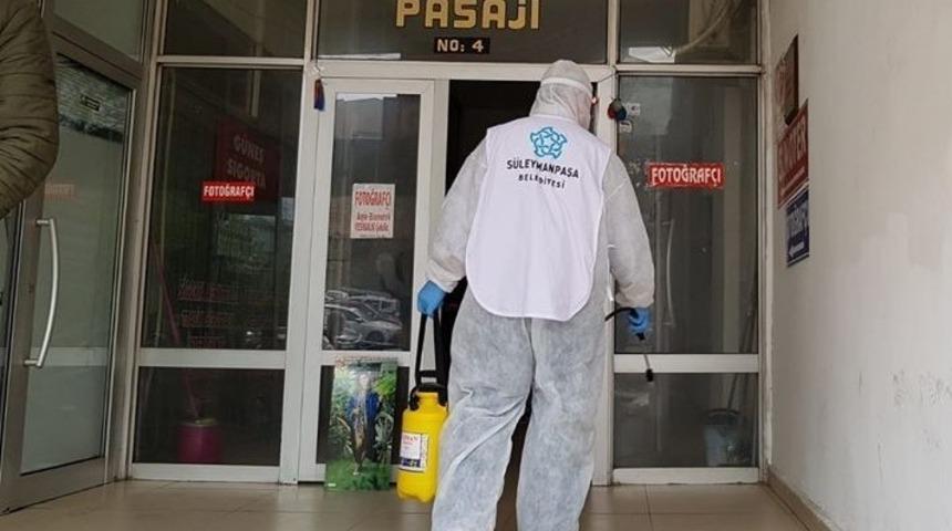 S&uuml;leymanpaşa&rsquo;da pasajlar dezenfekte edildi