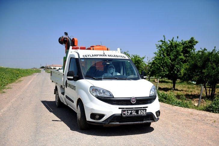 Ceylanpınar’da karantinaya alınan mahalle ilaçlandı G3