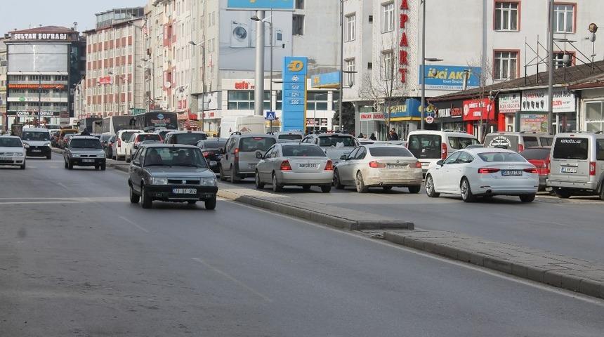 Sivas’ta araç sayısı arttı