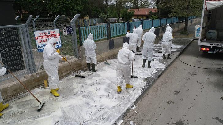 Fotoğraflar Ankara'dan! 80 kişilik ekip dezenfekte etti G4