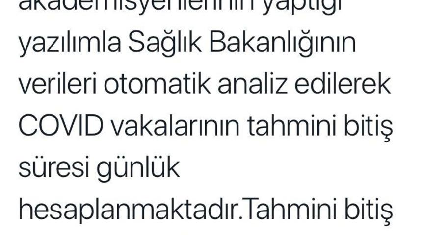 GA&Uuml;N&rsquo;den bitiş tahmini