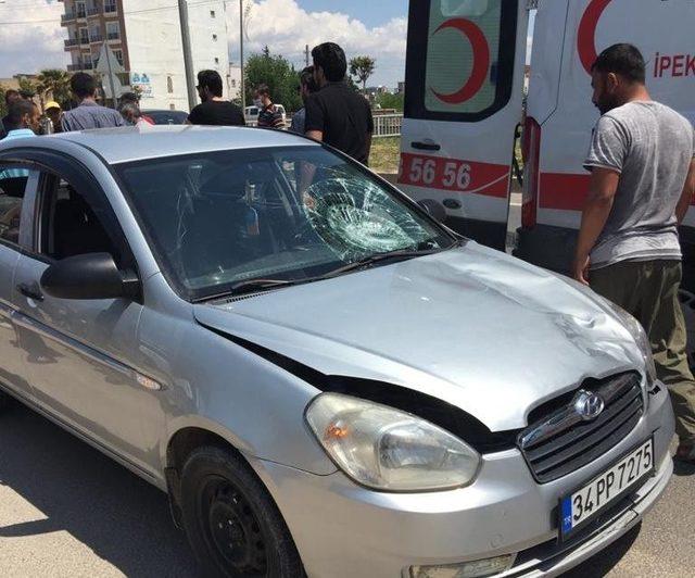 Mardin’de otomobilin çarptığı yaya yaralandı